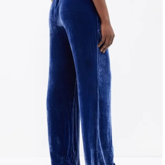 SLEEPING WITH JACQUES The Bon Vivant belted piped velvet robe and pants - Picture 4 of 15